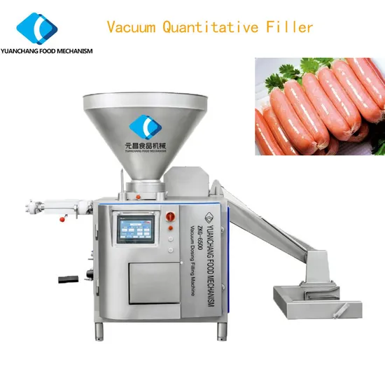 Automatic Vacuum Filler Machine with Quantitative Portioning for Sausage Meat