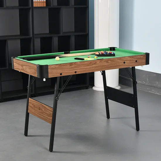 Mini Indoor Sport MDF 4ft Snooker Game Billiards Foldable Pool Table