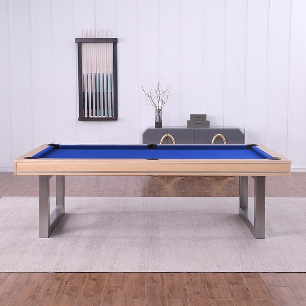 Luxury Home Billiard Table 8ft Solid Wood with Dining Top Convertible
