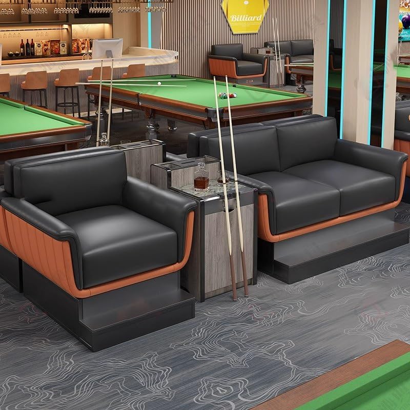 Billiard Chair Spectator Seat with Cue Rack for Pool Hall Club Furniture