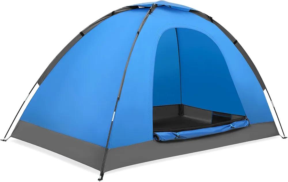 Double Single Layer Ultra Light Camping Tent Waterproof UV Hiking Trekking 1-2 Person