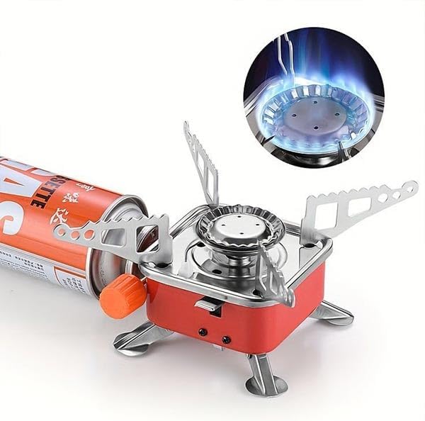 Camping Stove Portable Butane Gas Burner Lightweight Foldable for Outdoor Hiking Picnic
