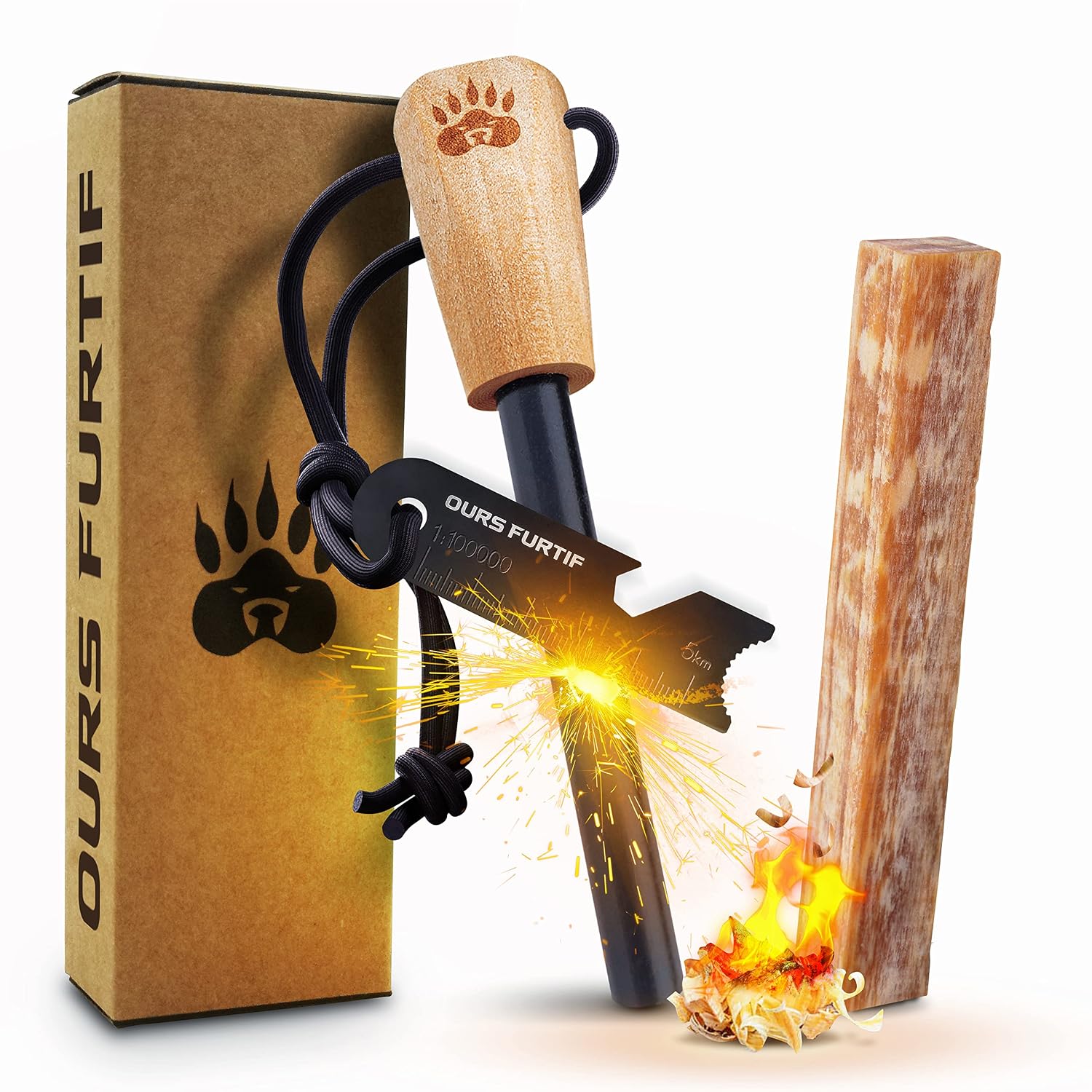Outdoor Camping Emergency Fire Starter Survival Wood Wool Firelighters Camping Climbing Equipment