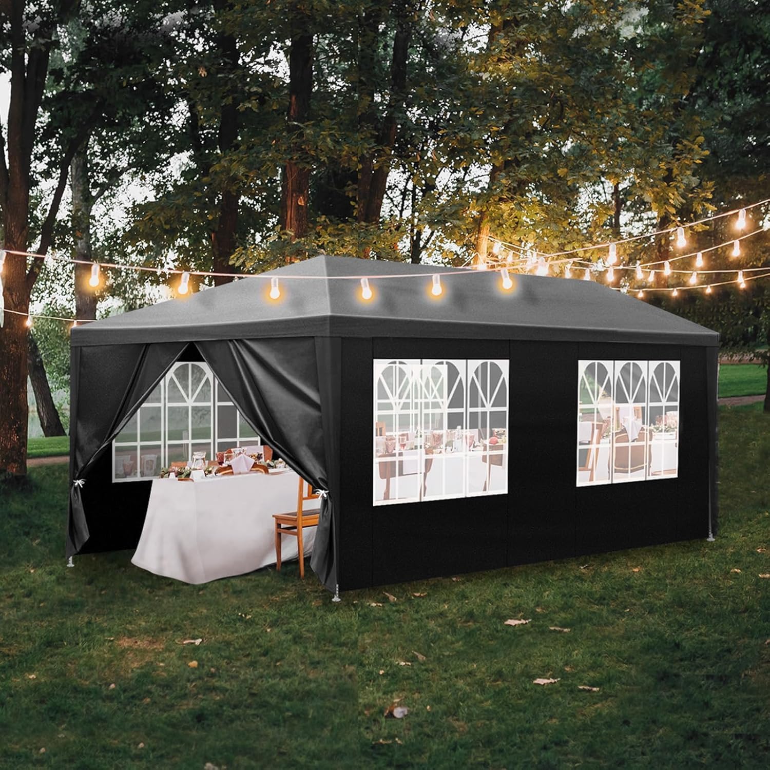 Event Tent Party Tent 10x20ft Waterproof Outdoor Canopy Tent for Wedding Events