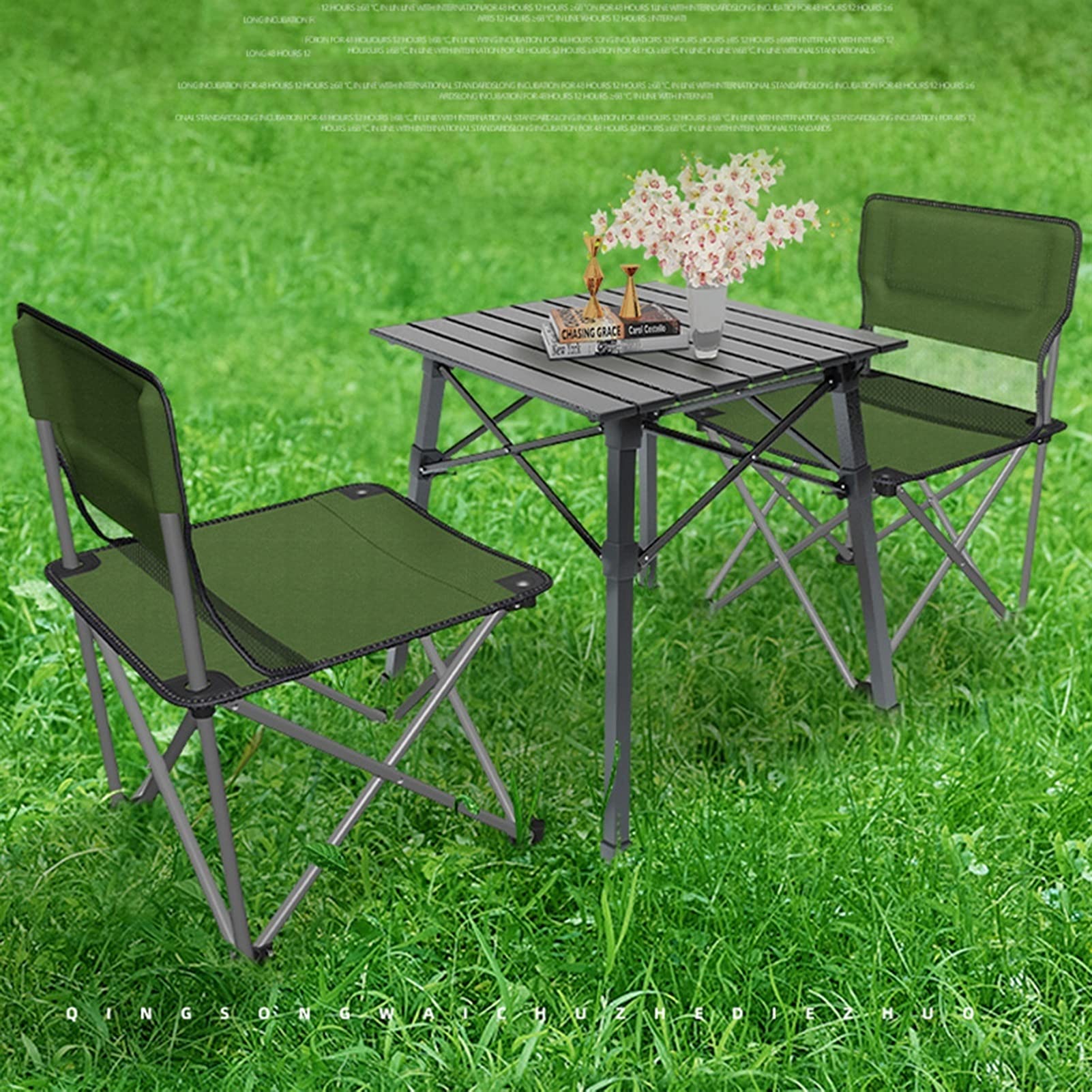 Camping Table Chair Set Portable Folding Aluminum Table and Chairs for Outdoor Picnic