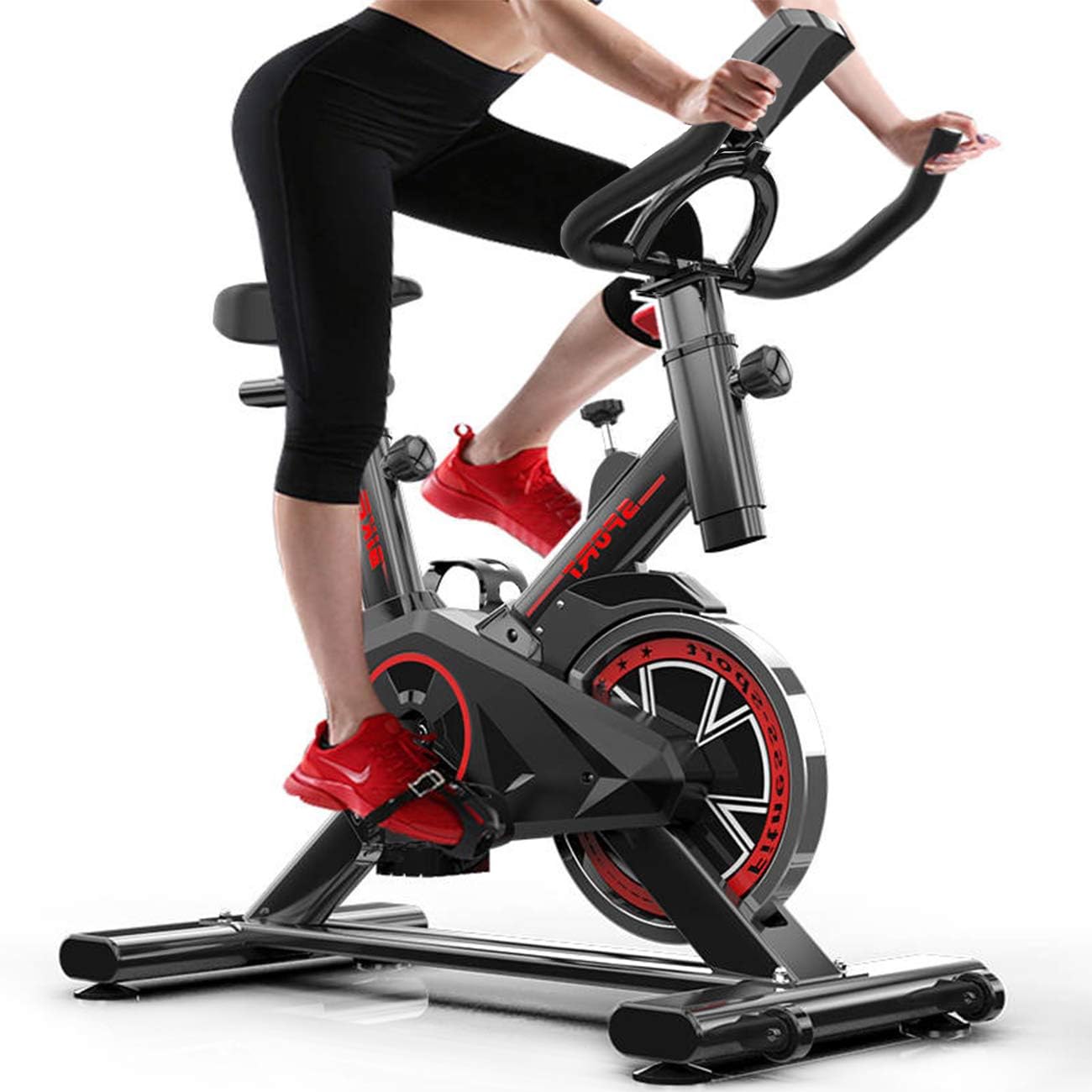 Spinning Bike Indoor Cycling Bike Adjustable Resistance Cardio Fitness Equipment