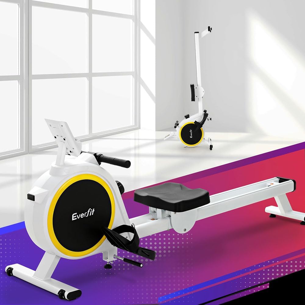 Rowing Machine Magnetic Resistance Foldable Rower Home Gym Cardio Equipment
