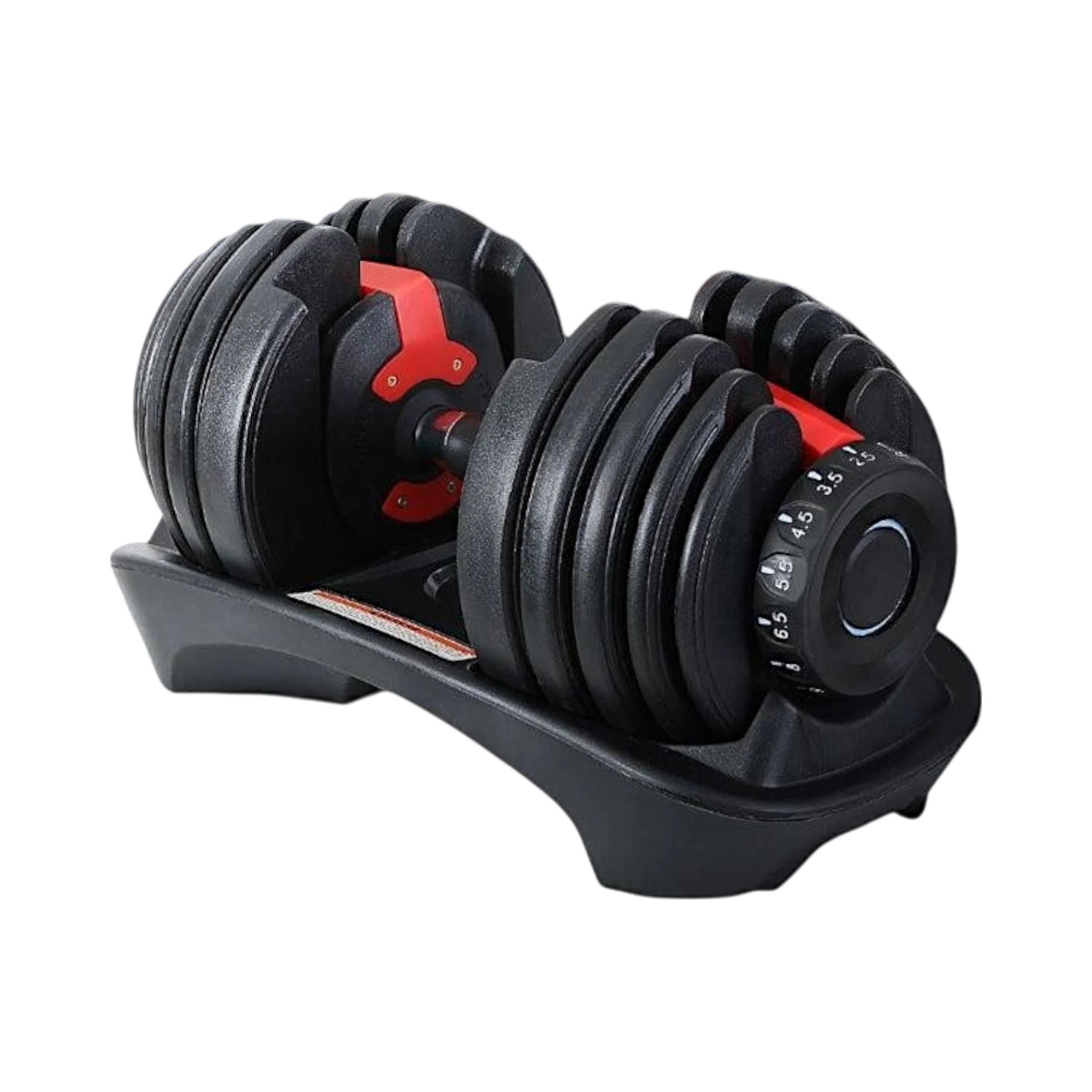 Adjustable Dumbbell 24kg Quick Select Dumbbell Home Gym Strength Training Equipment