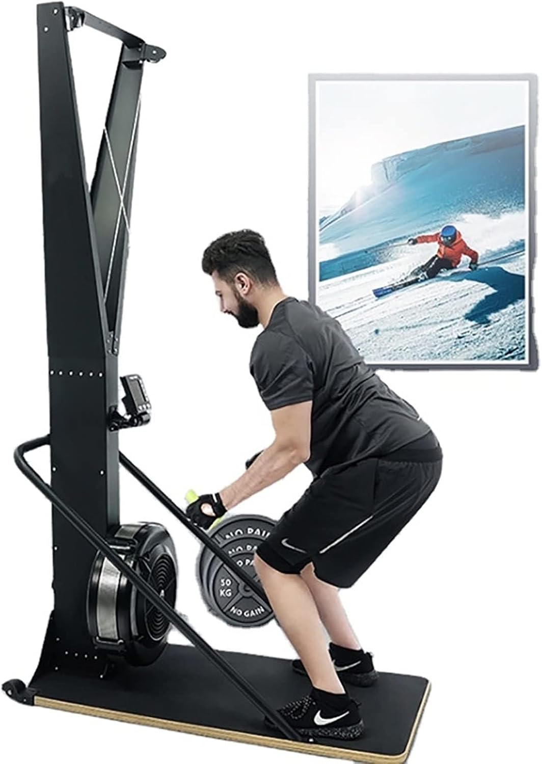 Professional Ski Machine Cross Trainer Indoor Skiing Simulator Cardio Fitness Equipment