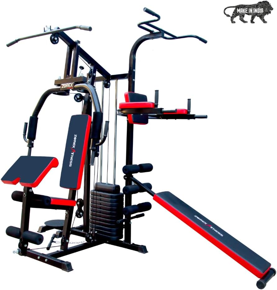 3 Station Home Gym Multi Function Fitness Machine Strength Training Equipment
