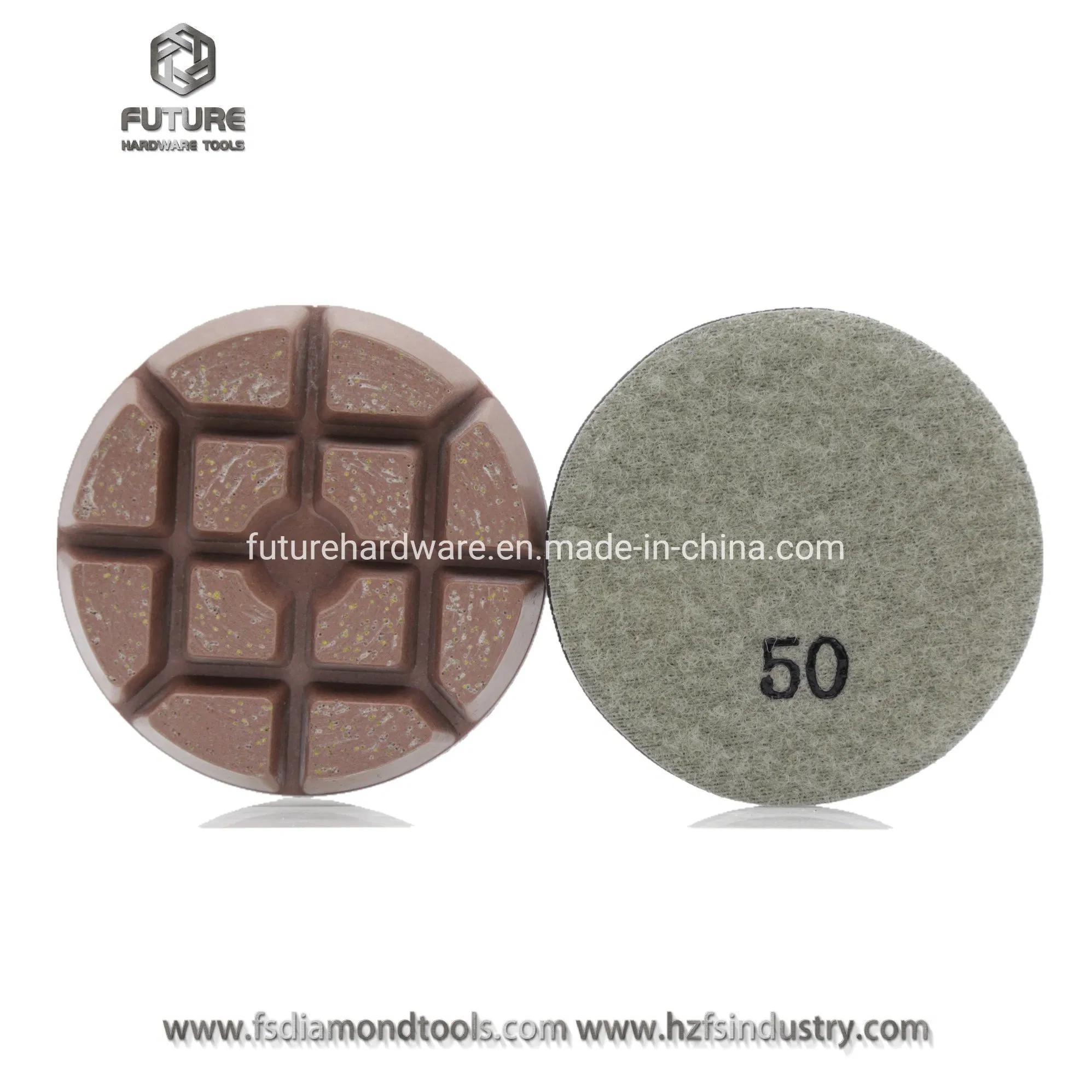 FUTURE 3 Inch Diamond Resin Polishing Pads 50-3000 Grits Concrete Stone Wet Polishing