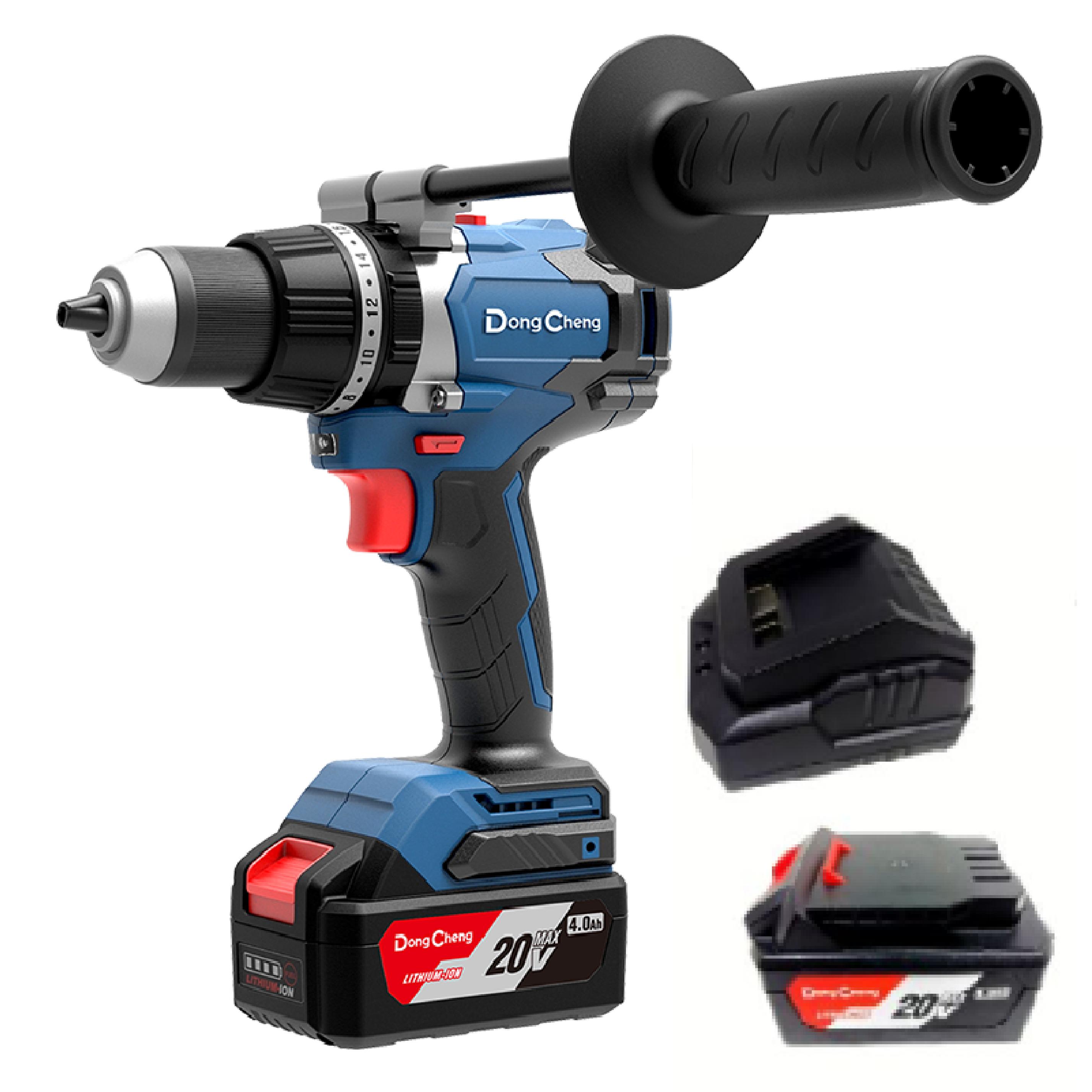 NANWEI 20V Cordless Drill Brushless 13mm Chuck Lithium Battery Power Drill