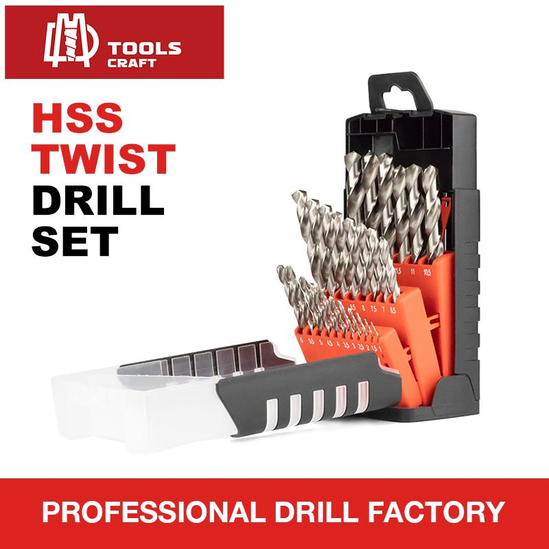 SCTools HSS Twist Drill Bit Set 25 Piece 1-13mm Metal Drill Bits