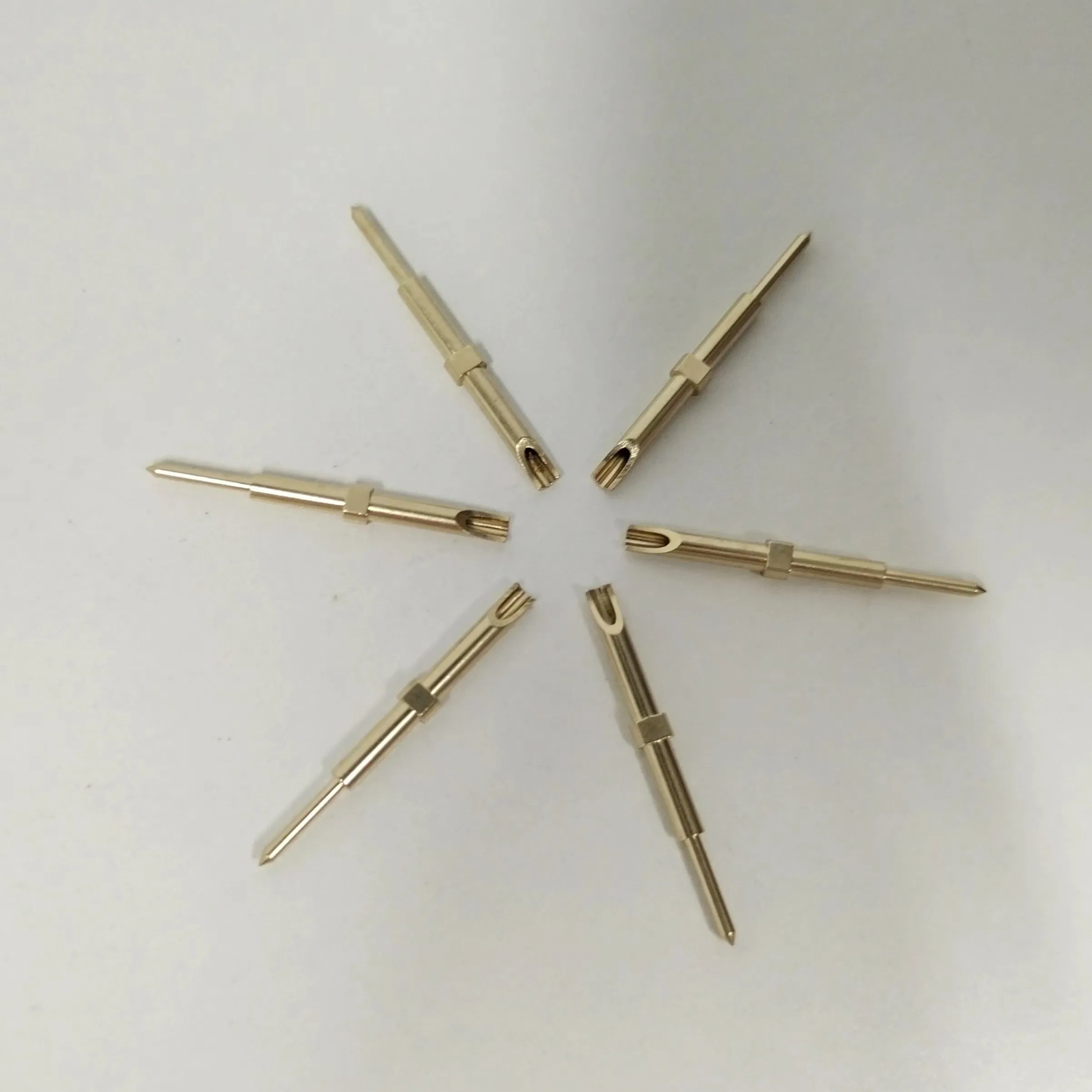 Brass CNC Machining Electrical Connector Pins Contacts Precision Parts