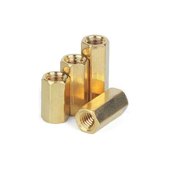 CNC Turning Brass Standoffs Spacers Threaded Inserts Precision Hardware