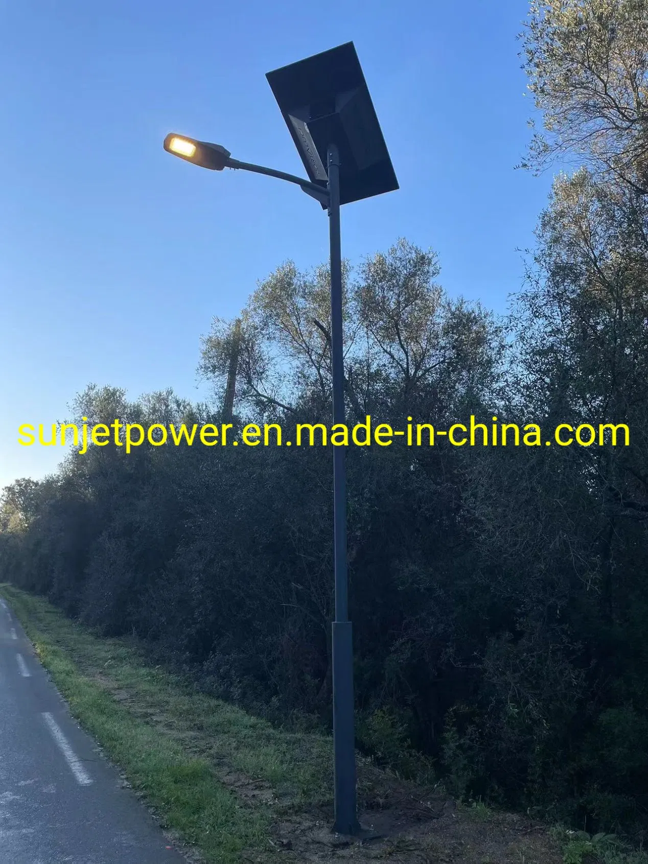 6M Street Light Pole with 60W LED Light Complete Set