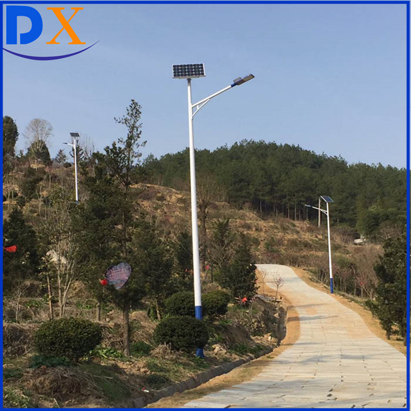 8M Solar Street Light Pole 100W LED Complete System