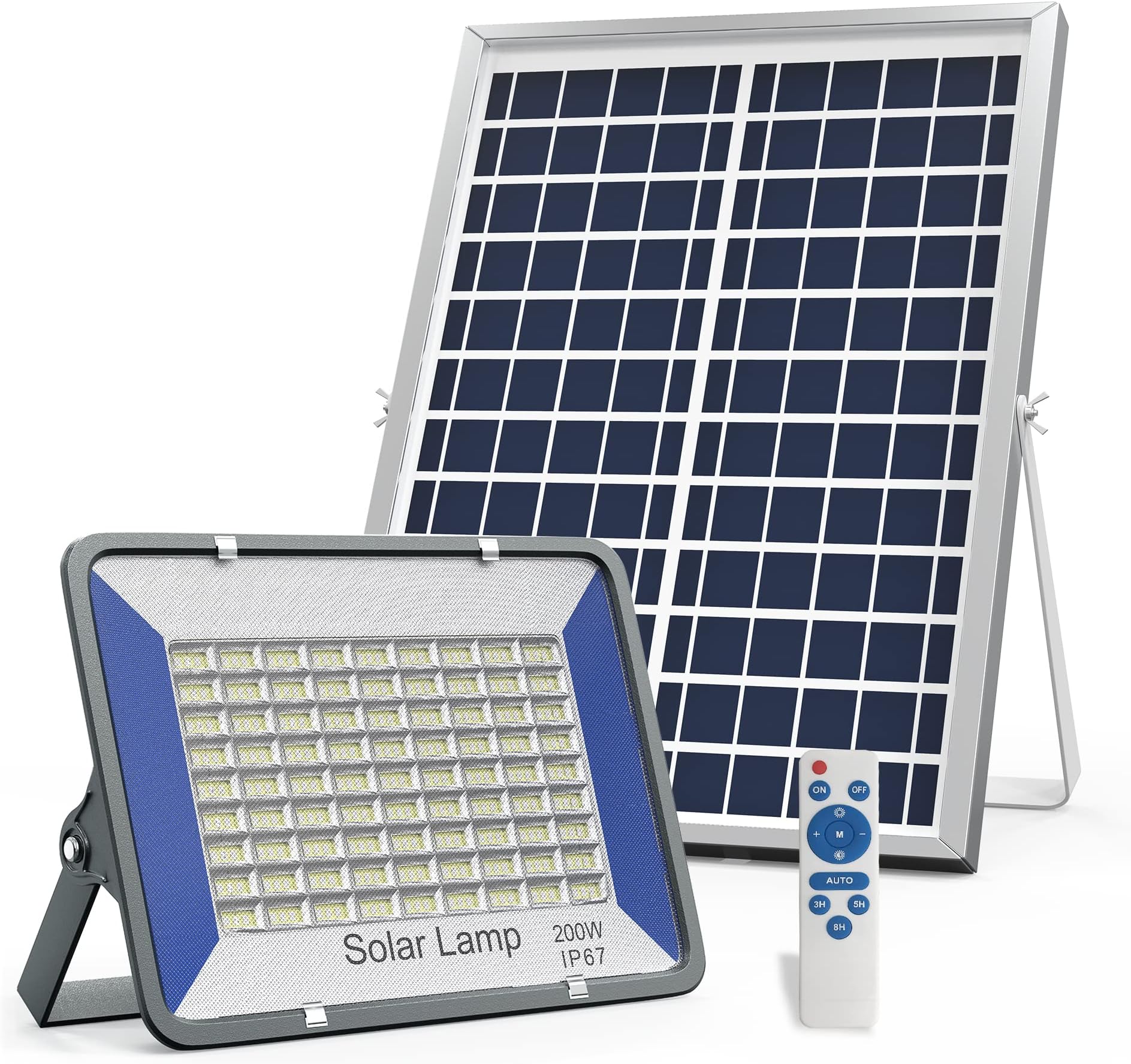 200W Solar Flood Light Outdoor Garden Yard Light