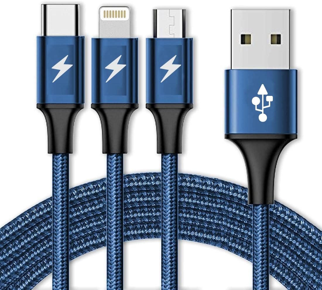 3-in-1 Multi Charging Cable for iPhone Type-C Micro USB