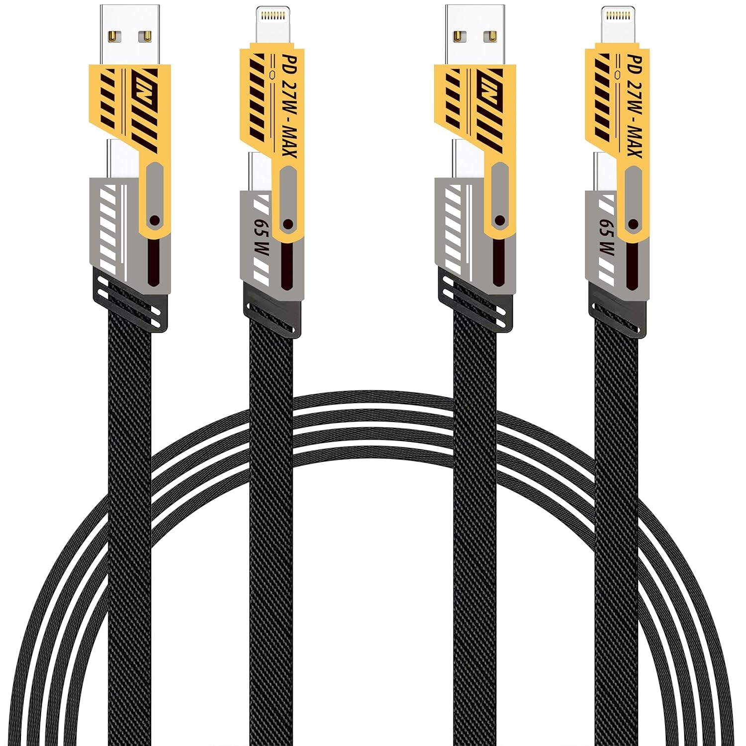 4-in-1 Multi Charging Cable 65W Fast Charging