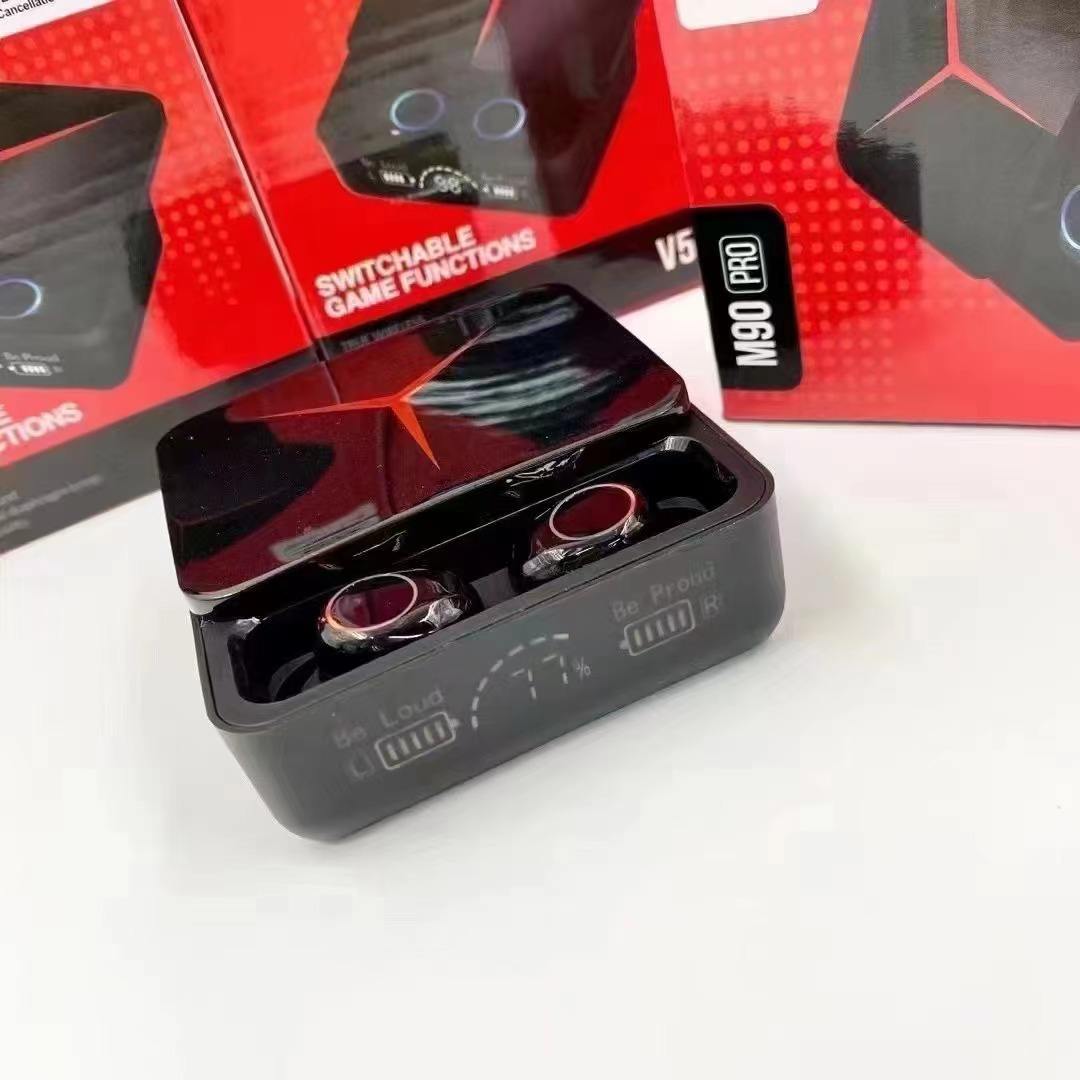 M90 Pro TWS Gaming Earbuds with Power Bank LED Display
