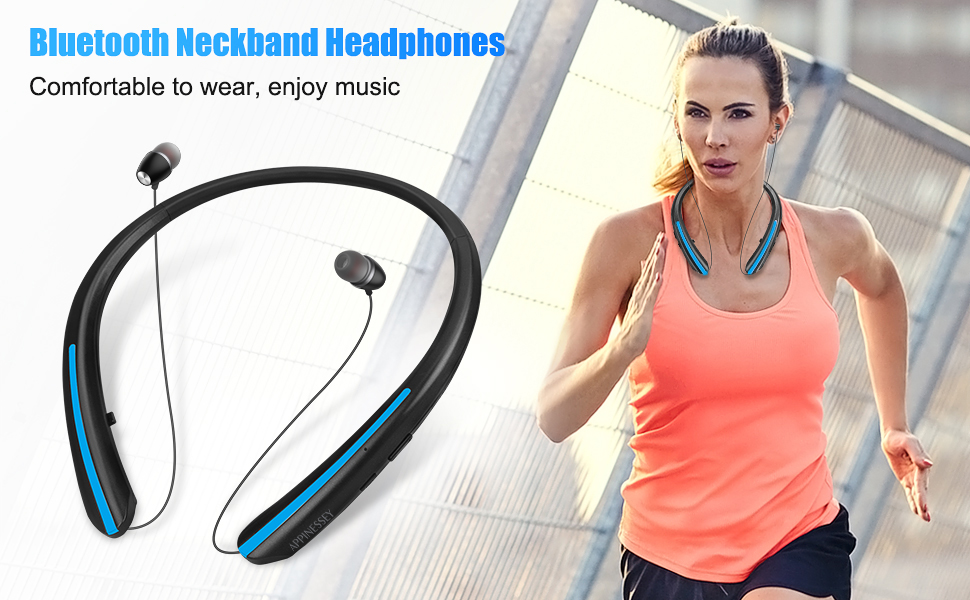 Neckband Bluetooth Headset Sport Wireless Earphones