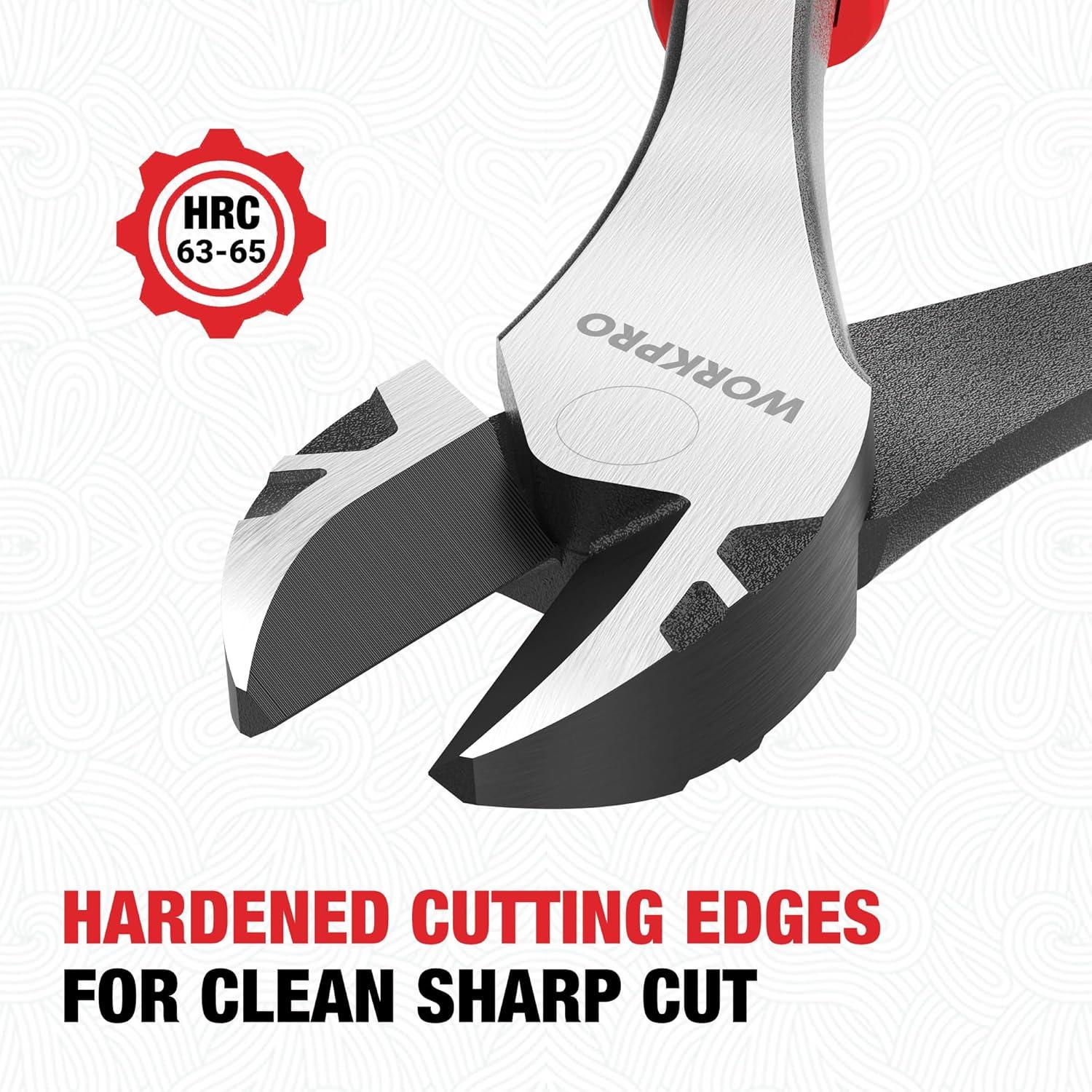 8 Inch Diagonal Cutting Pliers CR-V Steel Side Cutter