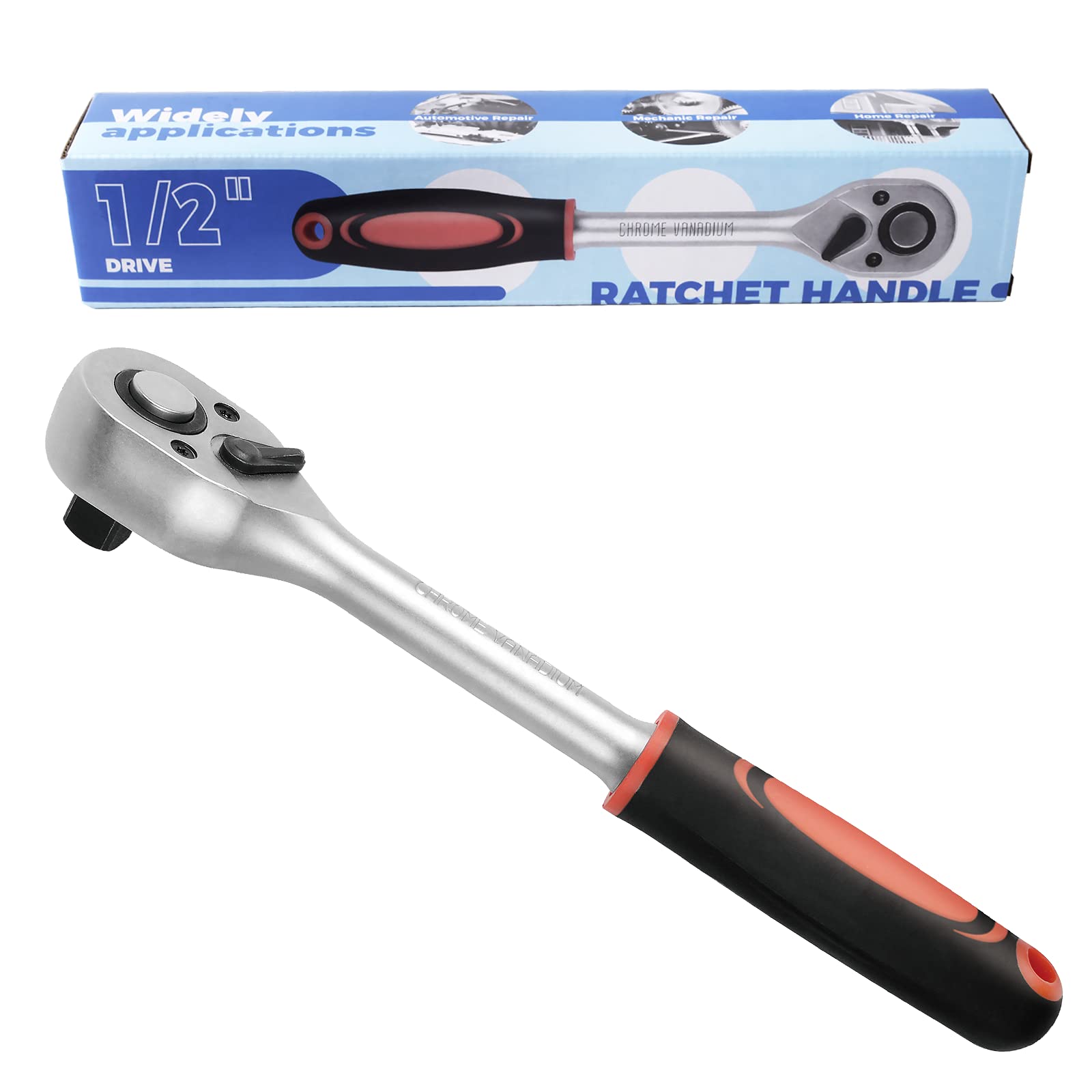 72 Tooth Quick Release Ratchet Handle 1/2 Inch Drive