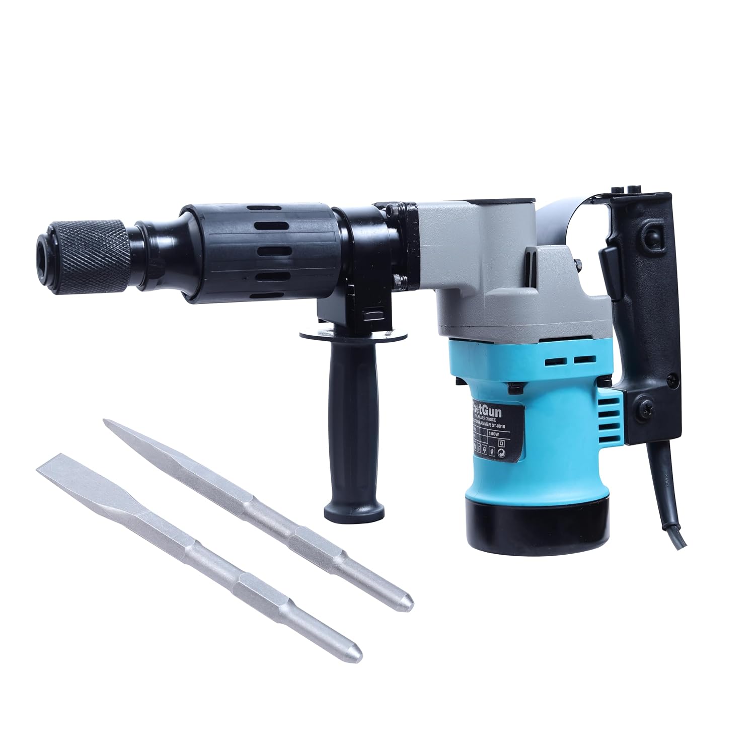 1500W Electric Demolition Hammer Breaker with Chisels