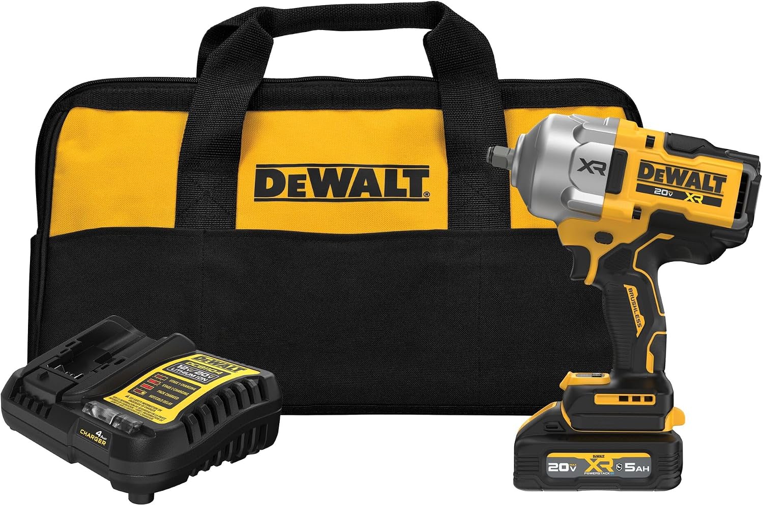 20V Cordless Impact Wrench Brushless 1/2 Inch Drive
