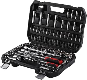94 Piece Chrome Vanadium Socket Tool Set Mechanic Kit