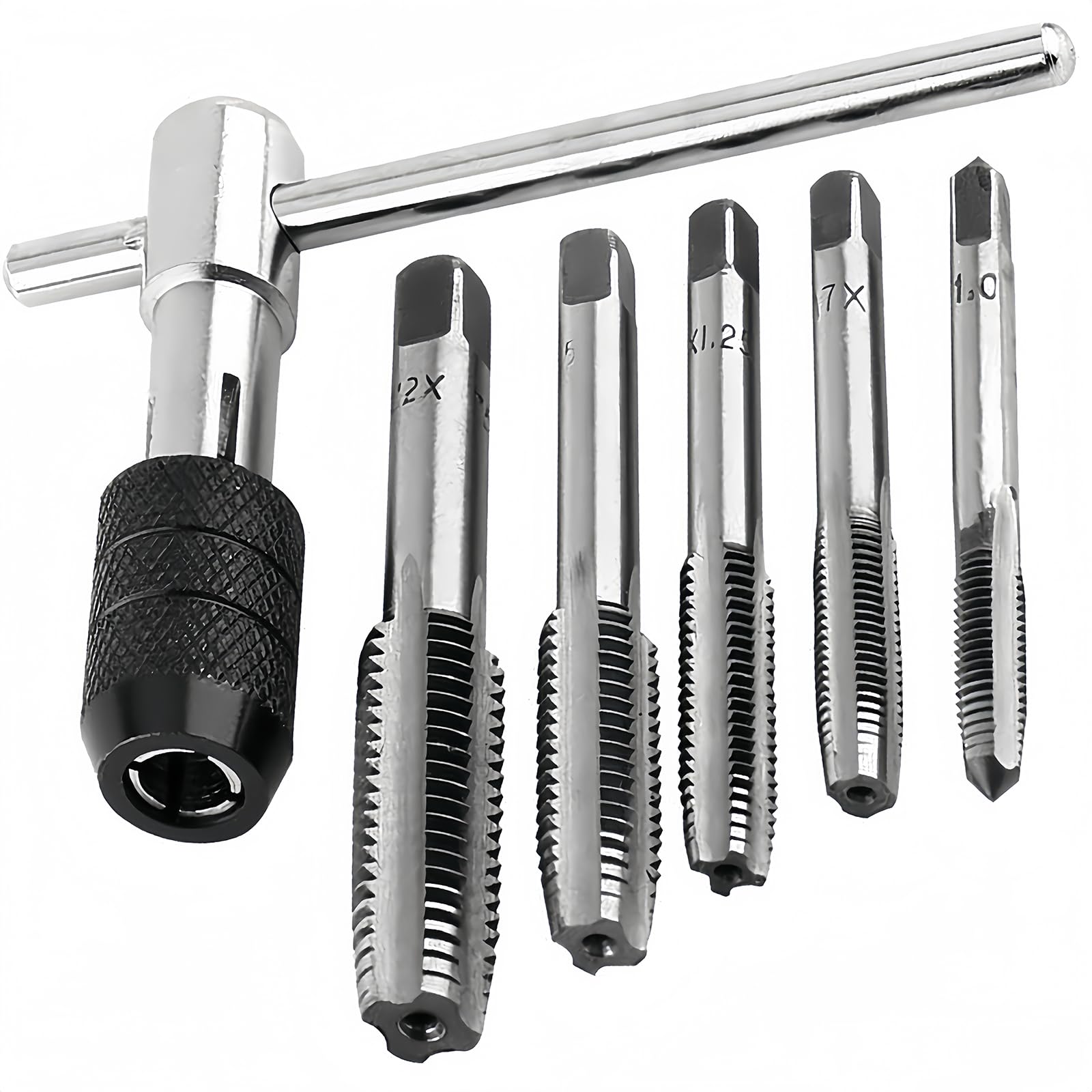 T Handle Tap Wrench Set 6 Piece M3-M12 Metric