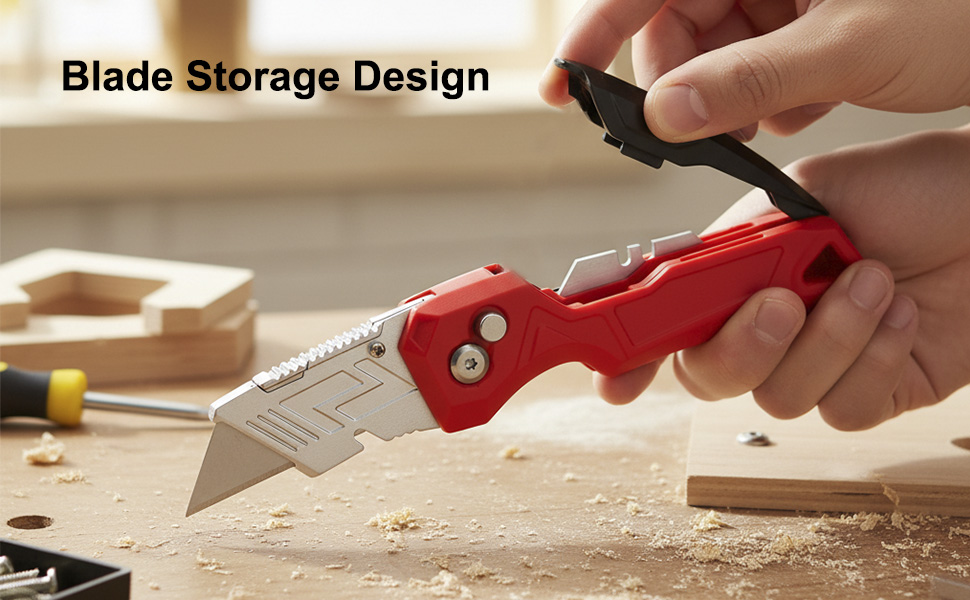 Utility Knife Box Cutter with 10 Extra Blades