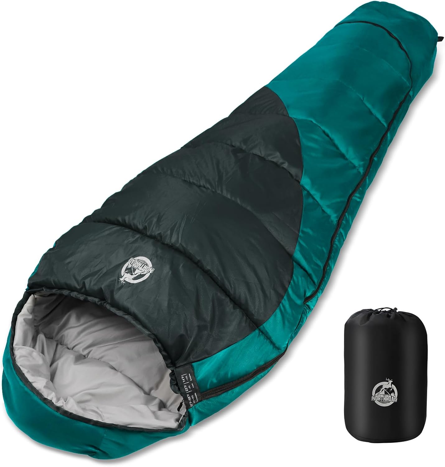 Mummy Sleeping Bag 3-Season Down Filled Outdoor Warm