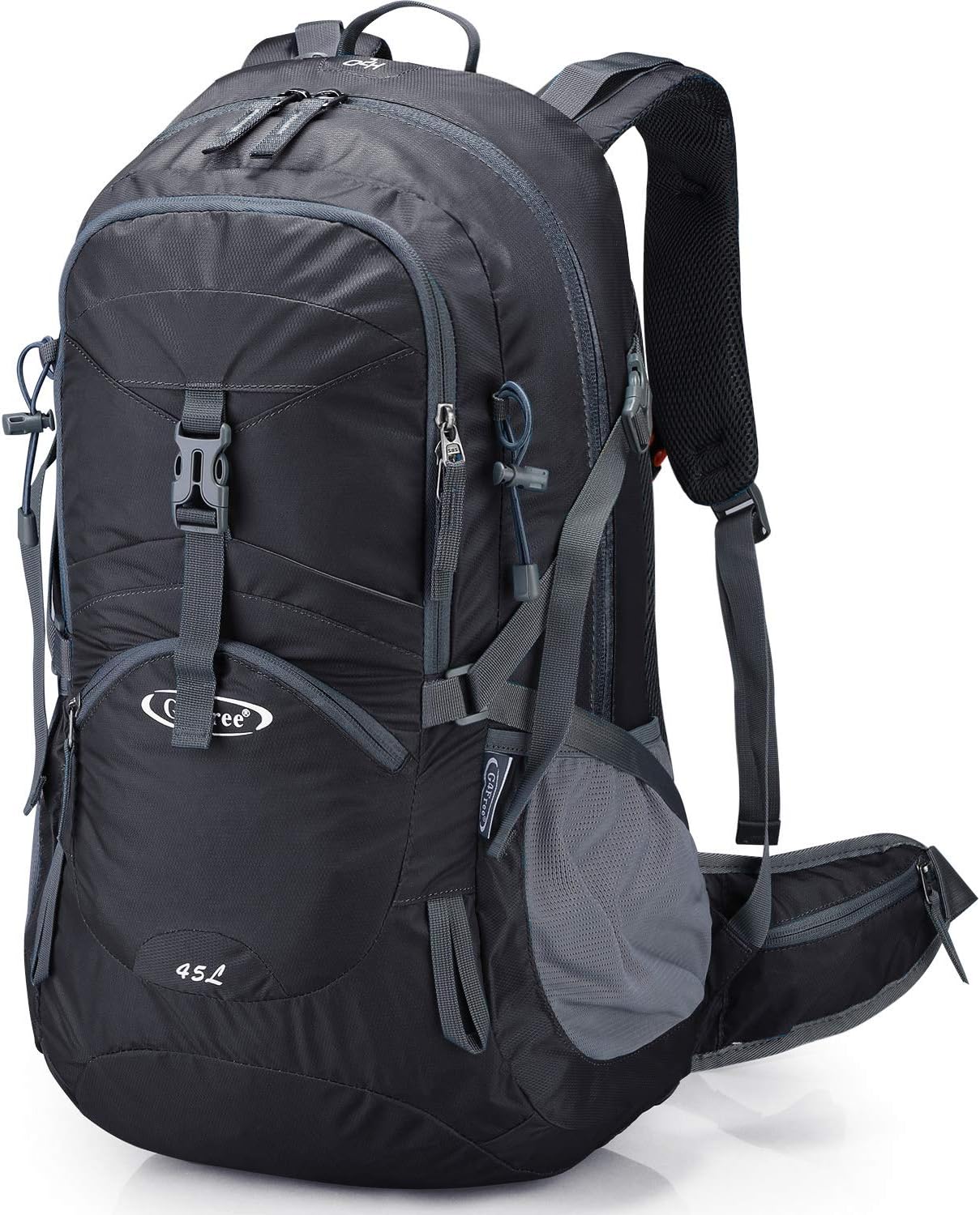 45L Hiking Backpack Outdoor Travel Daypack with Rain Cover
