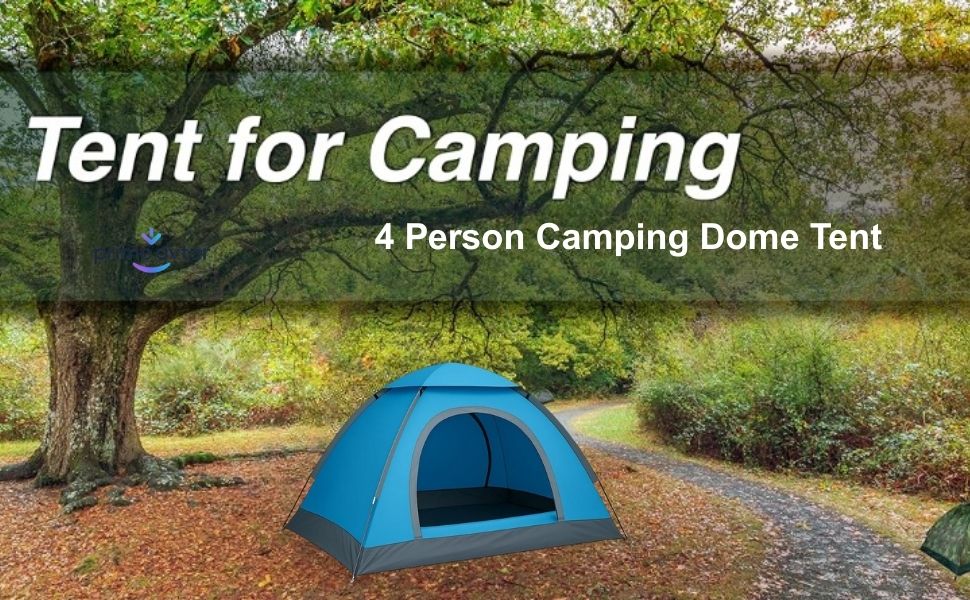 Family Dome Tent 4-Person Camping Shelter Waterproof