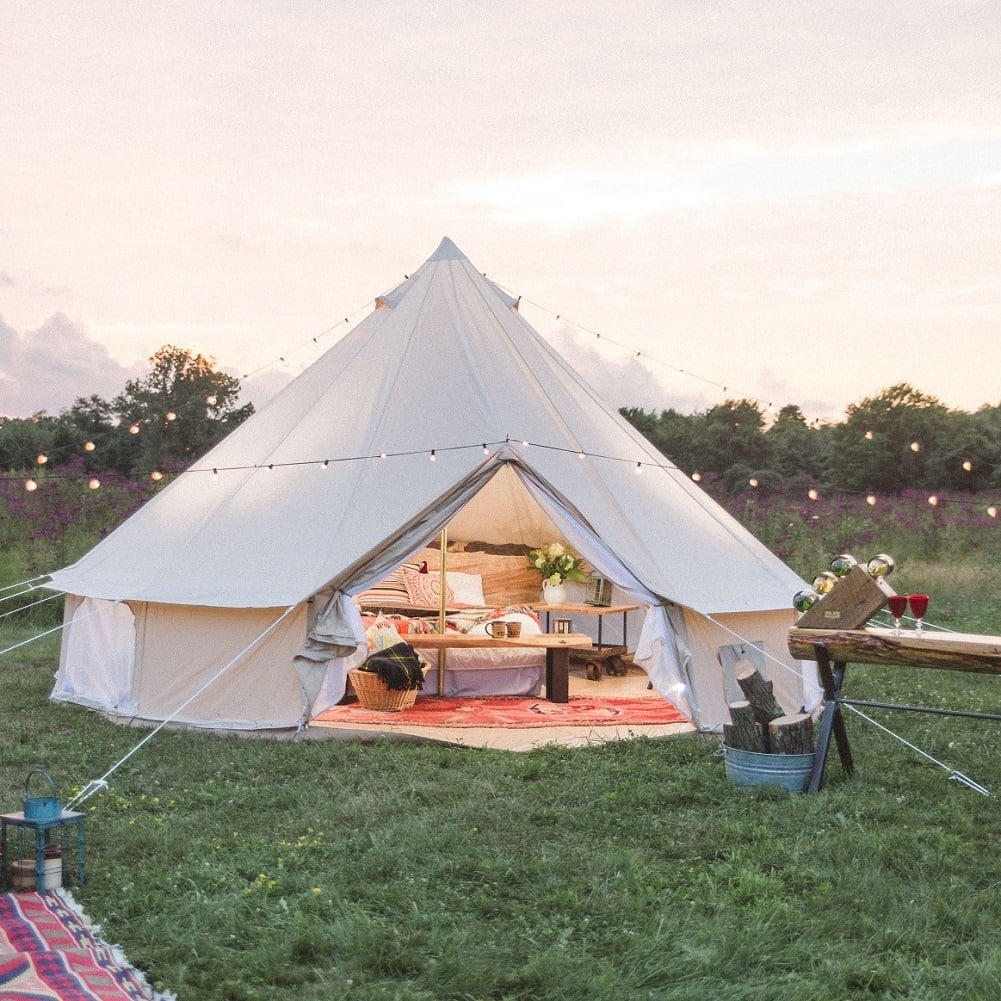 Glamping Bell Tent 5m Cotton Canvas Luxury Camping