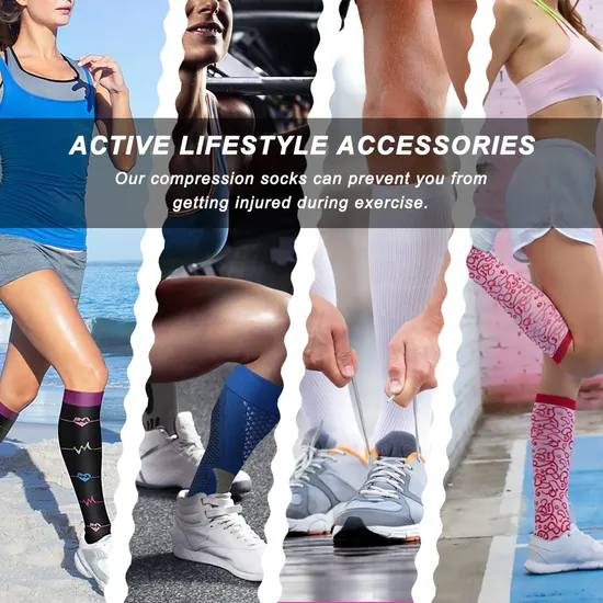 Compression Socks Sports Running Graduated