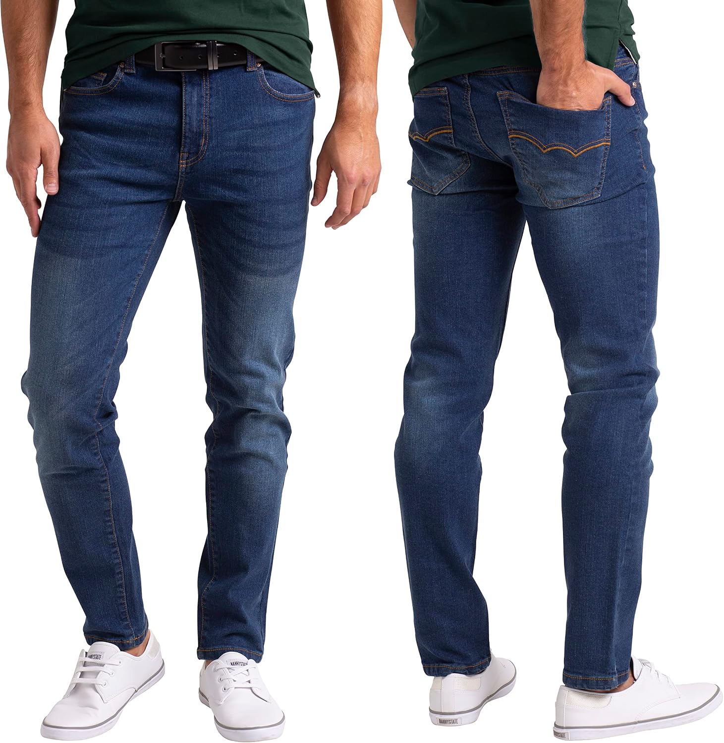 Men's Slim Fit Jeans Stretch Denim Pants