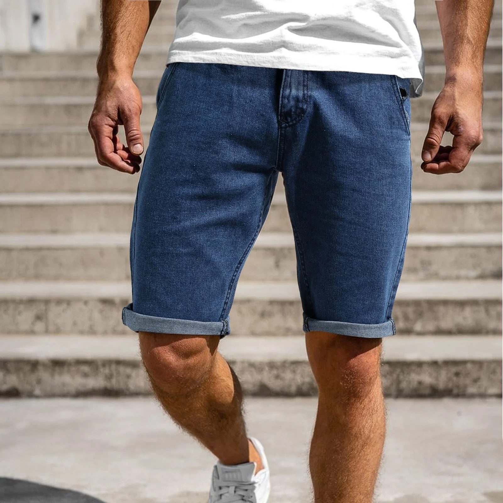 Denim Shorts Men Summer Casual Short Pants
