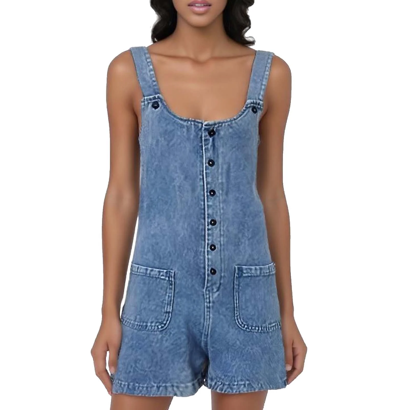 Denim Overalls Jumpsuit Women Fashion