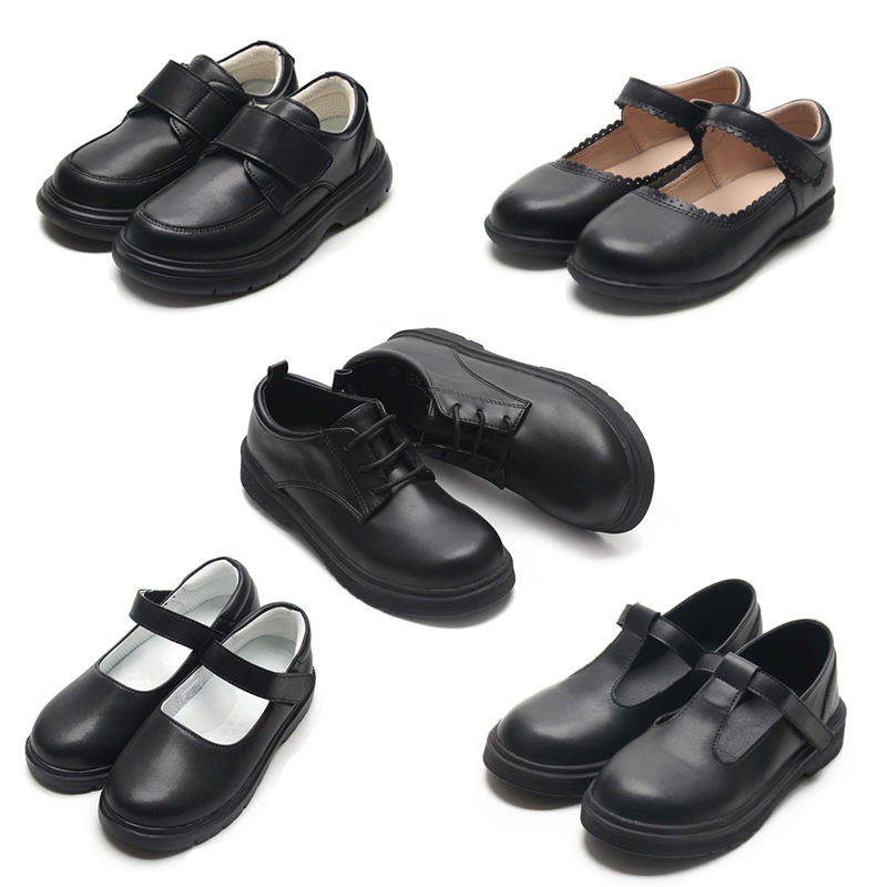 Children's School Shoes Leather Uniform