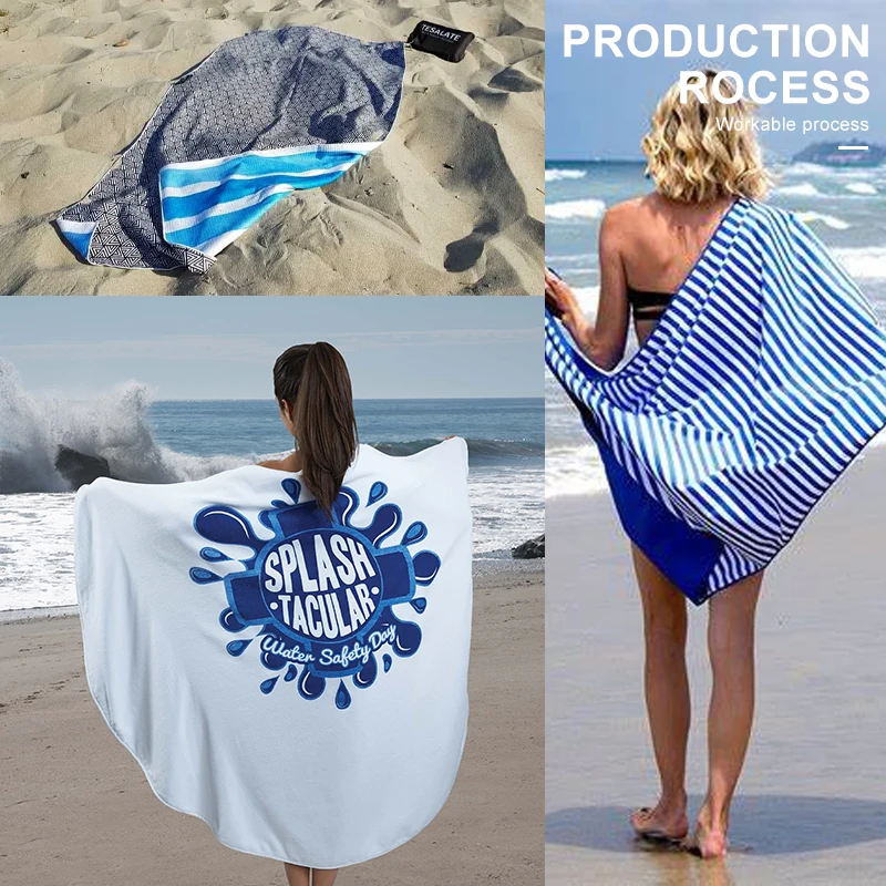 Custom Beach Towel Printed Microfiber