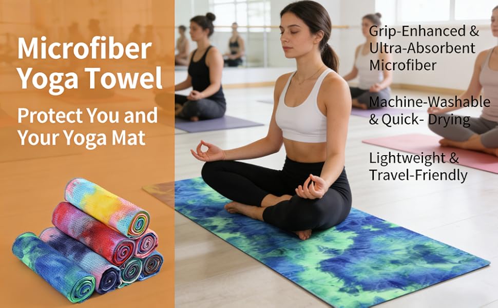 Yoga Towel Non Slip Mat Cover
