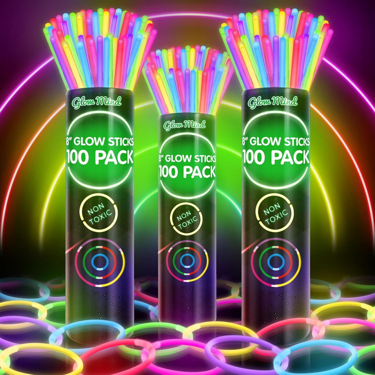 Halloween Glow Stick Bracelet Pack