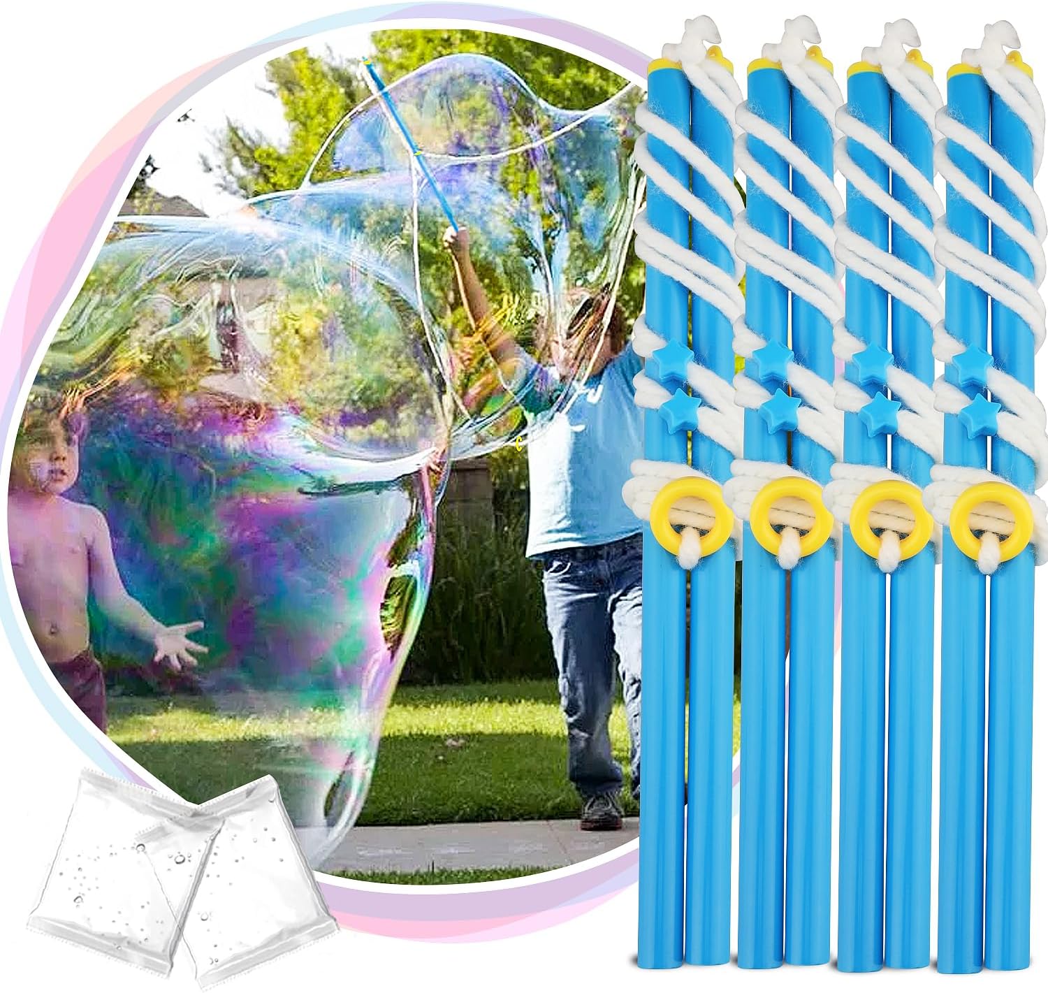 Bubble Wand Big Bubble Maker Outdoor Toy