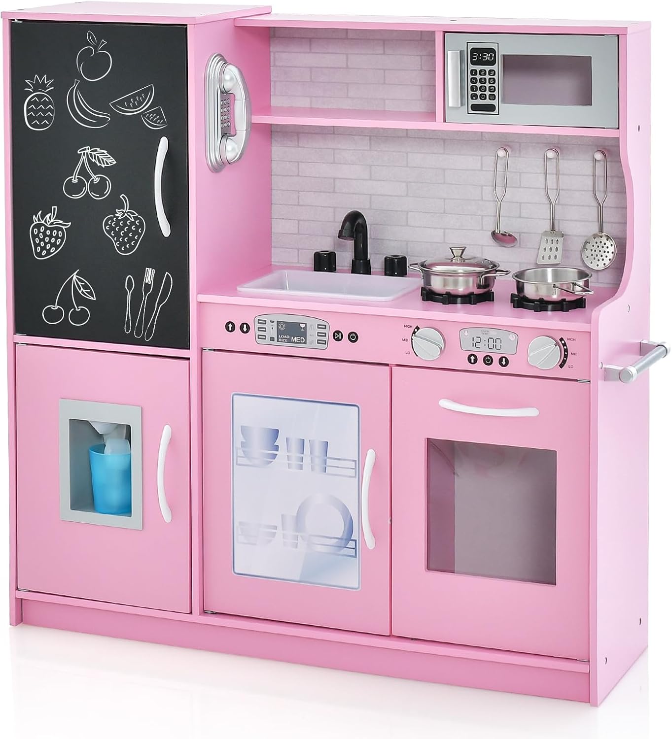 Kids Kitchen Playset Pretend Play Toy