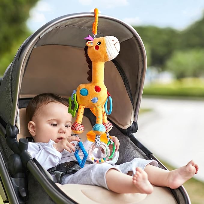 Baby Plush Rattle Soft Stroller Toy