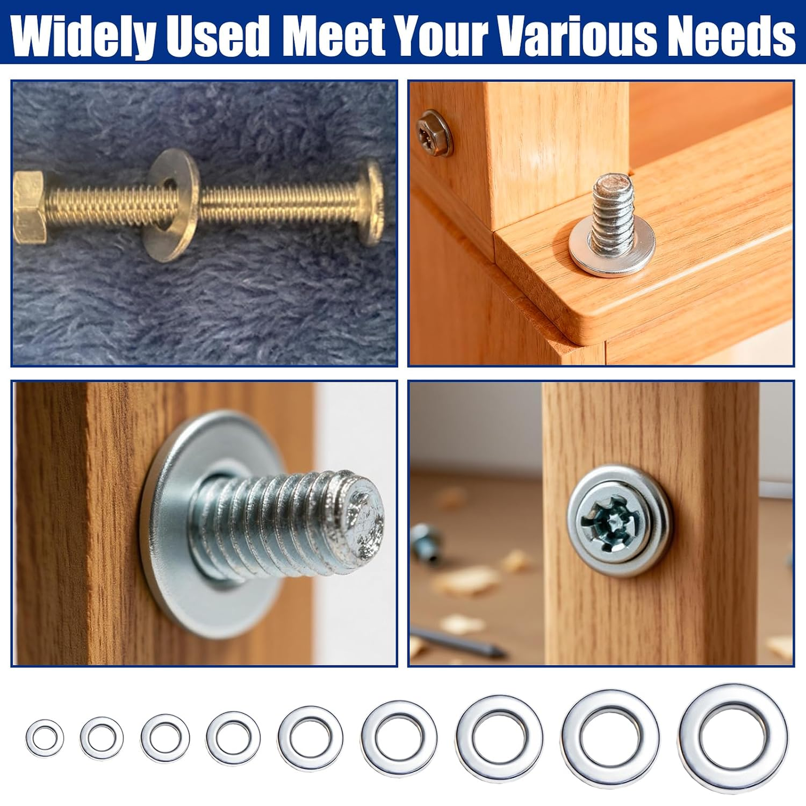Flat Washer Assortment Kit 800pcs
