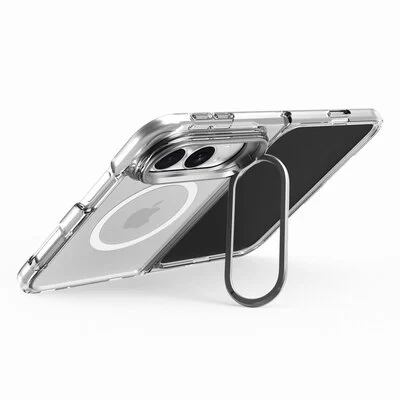 iPhone 18 Duo Fold Foldable Clear Case, Full Transparency, Supports Wireless Charging